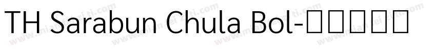 TH Sarabun Chula Bol字体转换